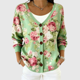 Eliza - Soft Knit Button-Front Cardigan Jacket