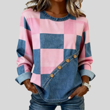 Tallulah - Patchwork Colour-Block Sweatshirt