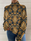 Arabella - Ornate Paisley High-Neck Jumper