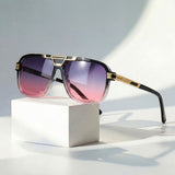 Vivienne - Retro Aviator Sunglasses