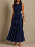 Eloise - Ruched Waist Sleeveless Maxi Dress