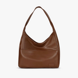 Violet - Slouchy Vegan Leather Shoulder Bag