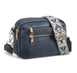 Seren - Woven Strap Vegan Leather Crossbody Bag
