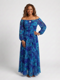 Poppy - Off-Shoulder Floral Maxi Dress