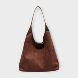 Elodie - Faux Suede Hobo Shoulder Bag
