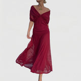 Harper - Elegant Red Dress