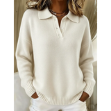 Esme - Relaxed Knit Polo Collar Jumper