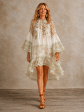 Florence - Printed Ruffle Hem Mini Dress