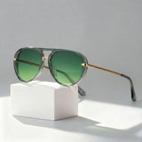 Madeleine - Retro Aviator Sunglasses