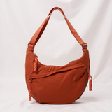 Hazel - Crescent Shoulder Bag In Orange