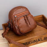 Martha - Textured Vegan Leather Crossbody Bag