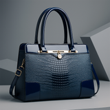 Genevieve - Structured Croc-Effect Handbag
