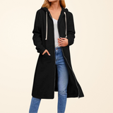 Maeve - Longline Hooded Zip-Through Jacket