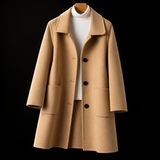 Harriet - Classic Single-Breasted Longline Coat