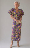 Francesca - Vivid Pleated Midi Dress