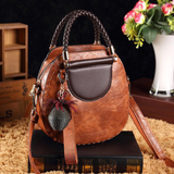 Yasmin - Rounded Vegan Leather Crossbody Bag