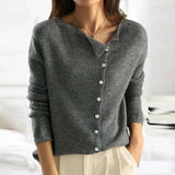 Genevieve - Buttoned Soft Knit Jumper