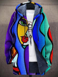 Octavia - Abstract Print Hooded Jacket