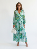 Ophelia - Long Sleeve Floral Maxi Dress