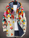 Cordelia - Patchwork Hooded Longline Coat