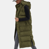 Maeve - Hooded Longline Quilted Gilet