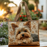 Willow - Quilted Terrier Tote Bag