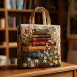 Bryony - Quilted Floral Book Tote Bag