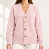 Daphne - Heart Button Knit Cardigan