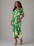 Tessa - Flowing Tie-Waist Midi Dress