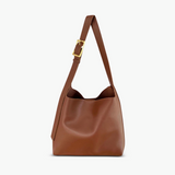 Nora - Structured Faux Leather Shoulder Bag
