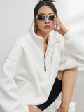 Thea - Relaxed Half-Zip Sweatshirt