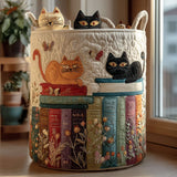 Mabel - Quilted Cat Laundry Basket
