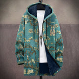 Iris - Blossom Print Hooded Zip Jacket