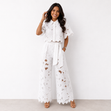 Genevieve - Floral Lace Two-Piece Set