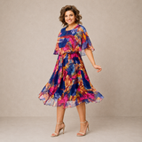 Esme - Colourful Floral Midi Dress