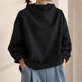 Ottilie - Funnel Neck Balloon Sleeve Jumper