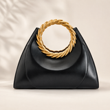 Daphne - Sculptural Ring Handle Handbag