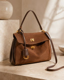 Rosamund - Faux Suede Shoulder Bag