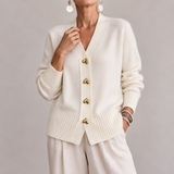 Verity - Heart Button Knitted Cardigan