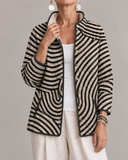 Lottie - Striped Quilted Jacket