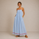 Poppy - Striped Strappy Maxi Dress