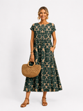 Rosie - Floral Short Sleeve Summer Dress