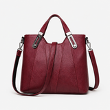 Eleanor - Structured Burgundy Tote Bag