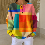 Fern - Colour Block Waffle Knit Jumper
