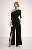 Olympia - One-Shoulder Wide-Leg Jumpsuit