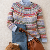 Philippa - Fair Isle Patterned Knitted Jumper