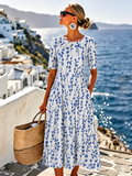 Sarah | Effortless Floral Midi Dress