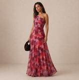 Maeve - One Shoulder Printed Maxi Dress