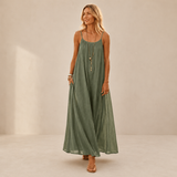 Saskia - Strappy Flowing Maxi Dress