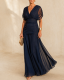 Arabella - Ruched Draped Maxi Dress